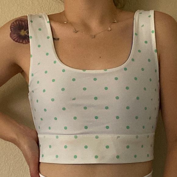 Fabletics Reversible Polka Dot Sports Bra - Picture 4 of 7